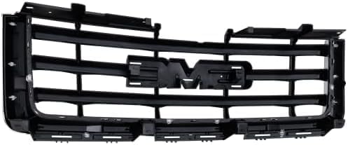 Front Grille Chrome Shell With Painted Black Insert Direct Replacement Compatible With 2007-2013 GMC Sierra 1500 GM1200573 22761792