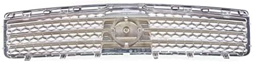 Front Grille Assembly Chrome Shell & Painted Dark Gray Insert Direct Replacement Compatible With 2009-2011 Nissan Maxima NI1200231 620709N00A