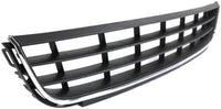Front Bumper Lower Grille With Chrome Trim Plastic Direct Replacement Compatible With 2011-2014 Volkswagen Jetta VW1036120 5C6853671RYP
