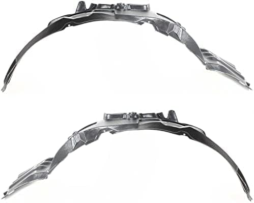 Set Of 2 Front Fender Liner Plastic Left Driver & Right Passenger Side Direct Replacement Compatible With 2007-2012 Mitsubishi Eclipse MI1251107 MI1250107 5370A774 5370A773