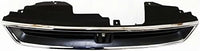 Front Grille Chrome Shell With Textured Insert Plastic Direct Replacement Compatible With 1994-1997 Honda Accord HO1200136 75101SV4902