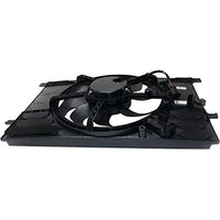 Front Radiator Single Fan Assembly Direct Replacement Compatible with 2015-2022 Ram ProMaster City / 2016-2018 Fiat 500X FI3115102 68360299AA 68247205AA