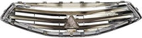 Front Grille Black Shell And Insert Plastic Direct Replacement Compatible With 2017-2019 Mitsubishi Mirage MI1200270 6402A377