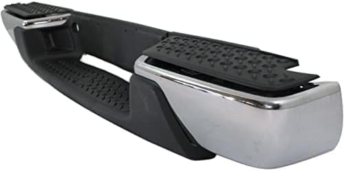 Step Bumper Face Bar & Pad Without Mounting Bracket Chrome Direct Replacement Compatible With 2008-2012 Chevrolet Colorado/GMC Canyon GM1103156 20815916-PFM