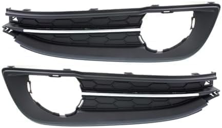 Set Of 2 Fog Light Molding Primed Plastic Left Driver & Right Passenger Side Direct Replacement Compatible With 2013-2014 Honda Civic HO1039115 HO1038115 71106TR7A51 71107TR7A51