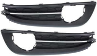 Set Of 2 Fog Light Molding Primed Plastic Left Driver & Right Passenger Side Direct Replacement Compatible With 2013-2014 Honda Civic HO1039115 HO1038115 71106TR7A51 71107TR7A51