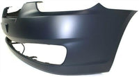 Front Bumper Primed + Upper Grille Black Shell and Insert + Head Light Left Driver & Right Passenger Side Direct Replacement Compatible with 2007-2011 Hyundai Accent