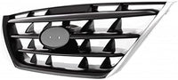 Front Grille Chrome Shell With Primed Insert Plastic Direct Replacement Compatible With 2004-2006 Hyundai Elantra HY1200140 863602D500