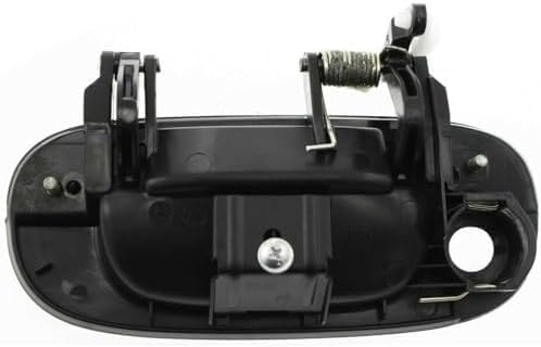 Set of 2 Front Exterior Door Handle Smooth Black with Keyhole Right & Left Side Direct Replacement Compatible with 1994-2001 Dodge Ram 1500/1994-2002 2500 3500 55275022-PFM