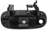 Set of 2 Front Exterior Door Handle Smooth Black with Keyhole Right & Left Side Direct Replacement Compatible with 1994-2001 Dodge Ram 1500/1994-2002 2500 3500 55275022-PFM