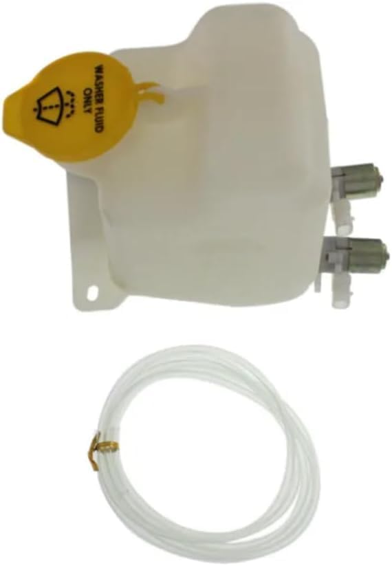 Washer Reservoir Assembly With Dual Pump & Cap Direct Replacement Compatible With 1997-2002 Jeep Wrangler CH1288144 4874393