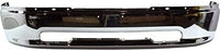Front Bumper Chrome Steel Without Fog Light Holes Direct Replacement Compatible With 2009-2012 Dodge Ram 1500 CH1002387 68088188AA 68206066AA