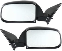 Set Of 2 Front Mirror Manual Folding Non-Heated Primed With Single Glass Right Passenger & Left Driver Side Direct Replacement Compatible With 1989-1995 Toyota Pickup TO1320112