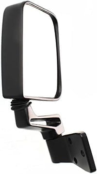 Set Of 2 Front Mirror Manual Folding Non-Heated Primed Plastic Left Driver & Right Passenger Side Direct Replacement Compatible With 1987-2002 Jeep Wrangler