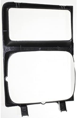 Set Of 2 Front Headlight Door Bezel Trims With Single Headlamps Left Driver & Right Passenger Side Direct Replacement For 1983-1984 Chevrolet/GMC C/K Series GM2513108 GM2512108