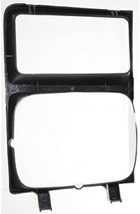 Set Of 2 Front Headlight Door Bezel Trims With Single Headlamps Left Driver & Right Passenger Side Direct Replacement For 1983-1984 Chevrolet/GMC C/K Series GM2513108 GM2512108