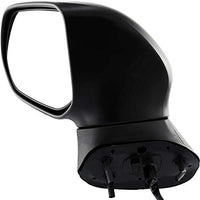 Front Power Mirror Manual Folding Heated Primed Left Driver Side Direct Replacement Compatible With 2006-2011 Honda Civic HO1320221 76250SNEA01