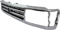 Front Grille Assembly Chrome Shell With Primed Insert Plastic Direct Replacement Compatible With 1993-1998 Toyota T100 TO1200192 5311134021