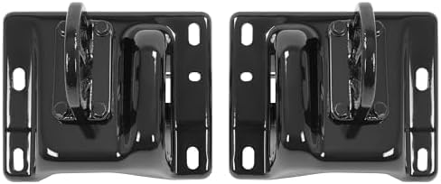 Set of 2 Front Bumper Bracket Steel with Tow Hook Holes Right Passenger & Left Driver Side Direct Replacement Compatible with 2010-2018 Dodge Ram 2500 3500 CH1067140 CH1066140
