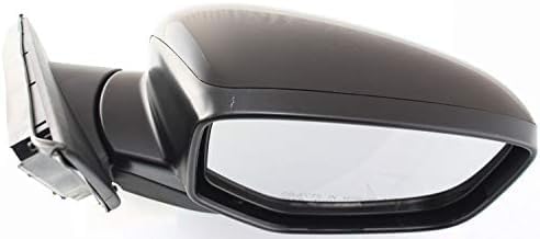 Front Power Mirror Manual Folding Heated Primed Without Signal Light Right Passenger Side Direct Replacement Compatible With 2008-2012 Honda Accord HO1321231 76208TA5A11
