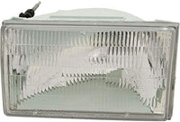 Set Of 2 Front Head Lights Assembly Halogen Plastic Left Driver & Right Passenger Side Direct Replacement Compatible With 1990-1994 Lincoln Town Car FO2503125 FO2502125