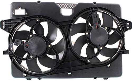 Front Radiator Dual Cooling Fan Shroud Assembly Plastic Direct Replacement Compatible with 2008-2012 Ford Escape/Mazda Tribute FO3115182 8L8Z8C607B