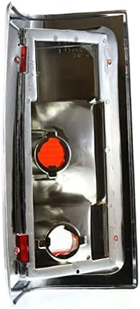 Set OF 2 Tail Light Lens And Housing With Chrome Trim Right Passenger & Left Driver Side Direct Replacement Compatible With 1988-1993 Dodge Full Size Pickup CH2808103 CH2809103