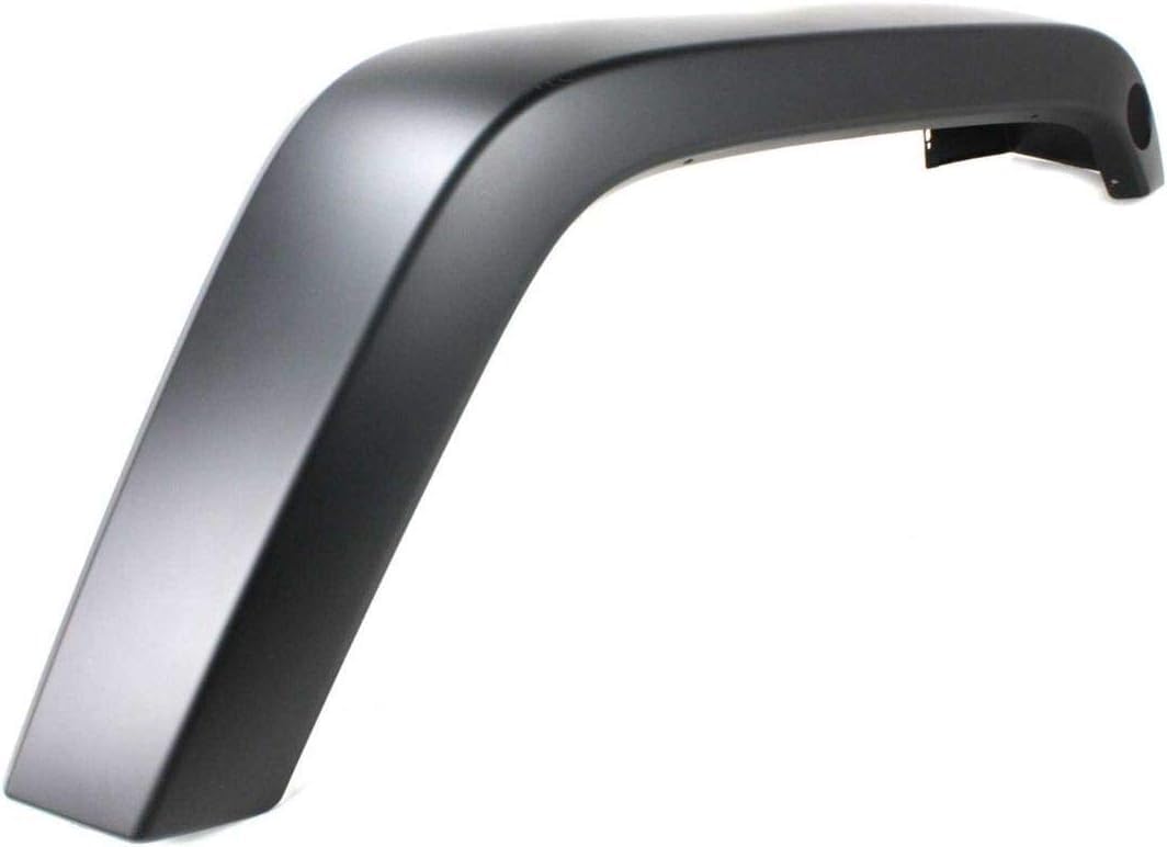 Front Fender Flare Primed With Side Marker Hole Right Passenger Side Direct Replacement Compatible With 2007-2018 Jeep Wrangler CH1269108 5KC86TZZAJ 5KC86TZZAH