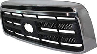Front Grille Assembly Chrome Shell And Textured Insert Plastic Direct Replacement Compatible With 2010-2013 Toyota Tundra TO1200337 531000C230