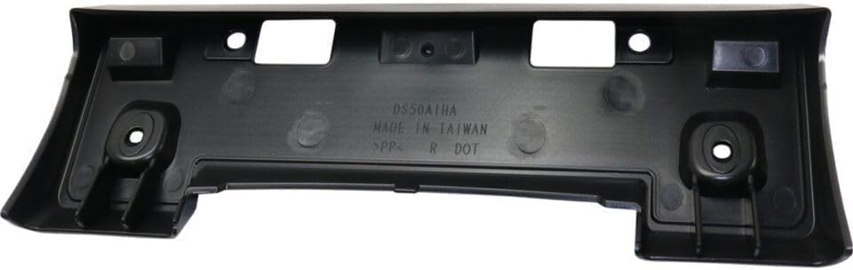 Front License Plate Bracket Textured Black Direct Replacement Compatible with 2014-2017 Infiniti Q50 IN1068102 962104HB0A