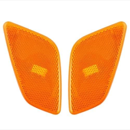 Set Of 2 Front Side-Marker Lamp Lens And Housing Right Passenger & Left Driver Side Direct Replacement Compatible With 1997-2006 Jeep Wrangler CH2550120 CH2551120 55155629AC