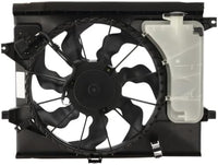 Front Radiator Fan Assembly with Resistor Direct Replacement Compatible with 2010-2013 Kia Soul KI3115134 253802K600 25380B2000