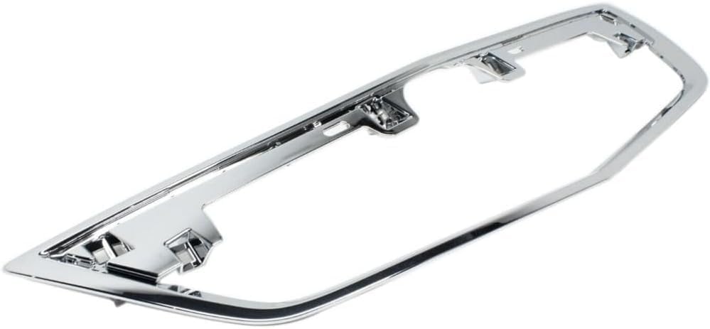 Front Grille Bar Cover + Frame Shell And Insert Primed + Upper & Lower Moldings Left Driver & Right Passenger Side Direct Replacement Compatible With 2012-2014 Acura TL AC1200120