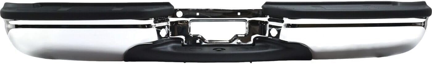 Rear Step Bumper Assembly Chrome Steel Direct Replacement Compatible With 1999-2007 Ford F-Series Super Duty FO1101141 YC3Z17906GA-PFM