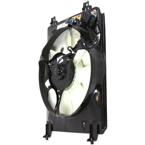 Front Radiator Left Driver + AC Condenser Fan Assembly Right Passenger Side Direct Replacement Compatible with 2006-2011 Honda Civic HO3115129 HO3110115 38616RNAA01 19015RNAA01