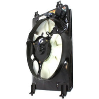 Front Radiator Left Driver + AC Condenser Fan Assembly Right Passenger Side Direct Replacement Compatible with 2006-2011 Honda Civic HO3115129 HO3110115 38616RNAA01 19015RNAA01