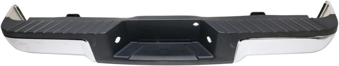 Rear Bumper Face Bar Chrome Steel Without Sensor Holes & Towing package Direct Replacement Compatible With 2009-2014 Ford F-150 FO1103160 9L3Z17906A-PFM 9L3Z17906A