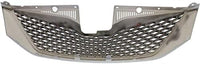 Front Grille Assembly Chrome Shell And Black Insert Plastic Direct Replacement Compatible With 2011-2017 Toyota Sienna TO1200356 5310108120
