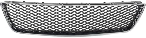 Front Bumper Grille Chrome Shell With Primed Insert Plastic Direct Replacement Compatible With 2006-2013 Chevrolet Impala / 2014-2016 Limited GM1036107 10333712