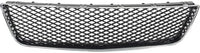 Front Bumper Grille Chrome Shell With Primed Insert Plastic Direct Replacement Compatible With 2006-2013 Chevrolet Impala / 2014-2016 Limited GM1036107 10333712
