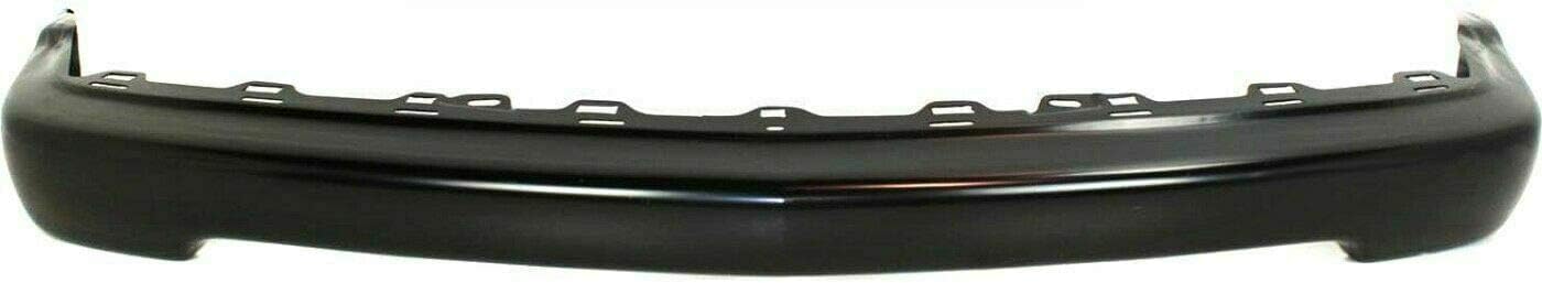 Front Bumper Steel + Grille Primed Shell and Insert + Lower Valance Textured Direct Replacement Compatible With 1998-2005 Chevrolet Blazer 1998-2003 / S-10 GM1002367