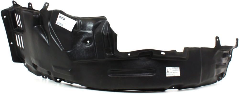 Front Fender Liner Left Driver Side Direct Replacement Compatible With 2003-2006 Mitsubishi Lancer MI1250106 MR954176