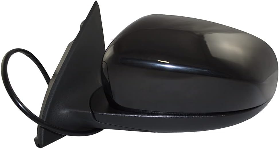 Front Power Mirror Manual Folding Non-Heated Primed Left Driver Side Direct Replacement Compatible With 2014-2018 Jeep Cherokee CH1320367 1UV65TZZAD
