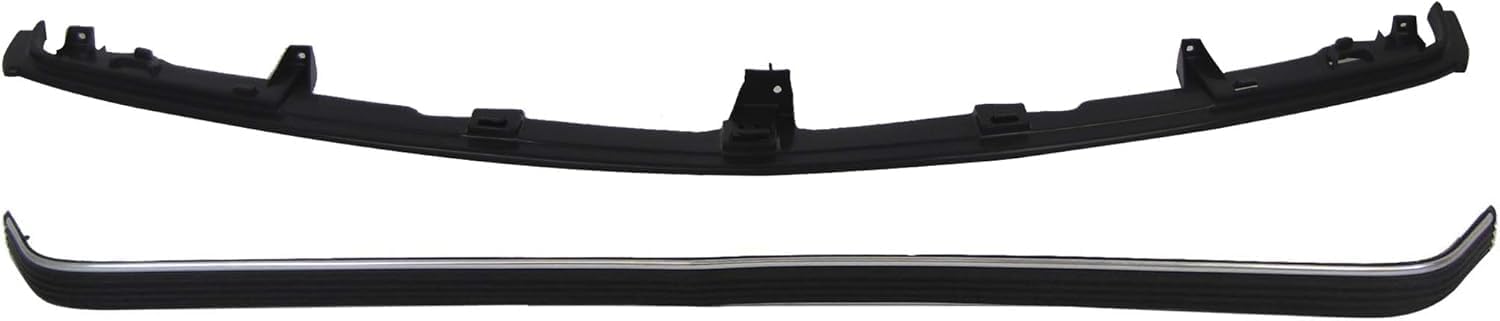 Front Bumper Molding Impact Strip + Center Filler Primed Direct Replacement Compatible With 1994-2002 Chevrolet & GMC C/K-Series GM1057127 GM1087180 15574113 12376285