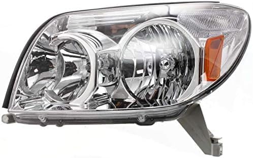 Set Of 2 Front Head Light Assembly Lens And Housing Plastic Left Driver & Right Passenger Side Direct Replacement Compatible With 2003-2005 Toyota 4Runner TO2502146 TO2503146