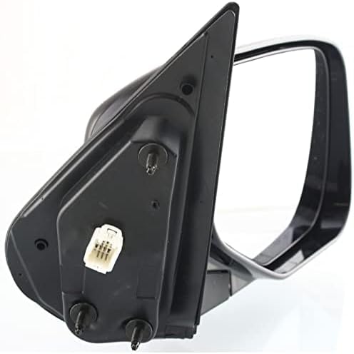 Set Of 2 Front Power Mirror Manual Folding Heated Primed Plastic Right Passenger & Left Driver Side Direct Replacement Compatible With 2006-2014 Honda Ridgeline HO1320232 HO1321232