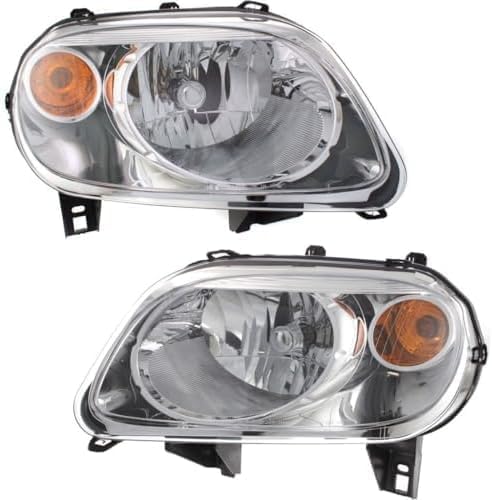 Set Of 2 Front Headlight Composite Assembly Right Passenger & Left Driver Side Direct Replacement Compatible With 2006-2011 Chevrolet HHR GM2502262 GM2503262 15827441 15827442
