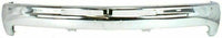 Front Bumper Chrome Steel + Upper Cover Textured + Lower Valance +Fog Light Direct Replacement Compatible With 2001-2002 Chevrolet Silverado 2500HD 3500 GM1002376 GM1051106