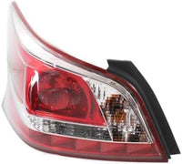 Set Of 2 Tail Light Assembly Plastic Left Driver & Right Passenger Side Direct Replacement Compatible With 2013 Nissan Altima NI2801195 NI2800195 265503TA0B 265553TA0B