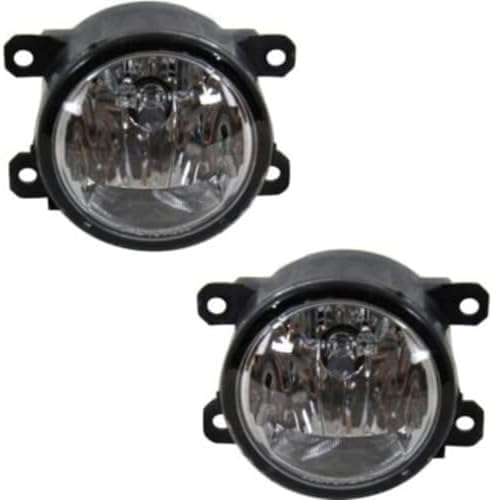 Set Of 2 Front Fog Lights Assembly Right & Left Side Direct Replacement Compatible With 2013-2018 Acura ILX / 2010-2018 RDX / 2011-2014 TSX / 2012-2015 Honda Pilot / 2012-2014 CR-V